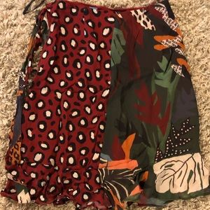 Anthropologie skirt! Rare find with animal print